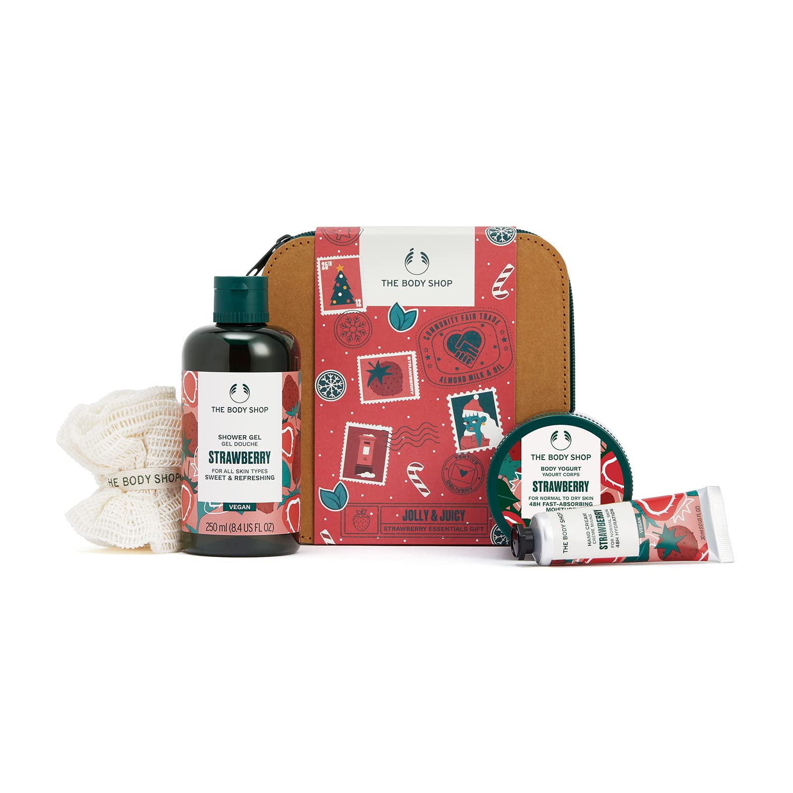 The Body Shop Jolly & Juicy Strawberry Essential 4-Pieces Gift Set