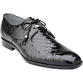 Belvedere Lago Genuine American Alligator Men Black