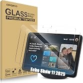 Orzero (2 Pack) Tempered Glass Screen Protector for Echo Show 11 (2025) / Xiao Du K20 &ndash; 9H Hardness Anti-Scratch Shield, Ultra-Thin HD Clarity for Smart Kitchen Displays, Bubble-Free Installation Kit