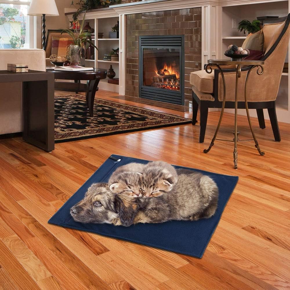 RIOGOO Pet Heating Pad, Electric Heating Pad for Dogs and Cats Indoor Warming Mat with Auto Power Off (X-Large: 32" x 20") : Pet Supplies