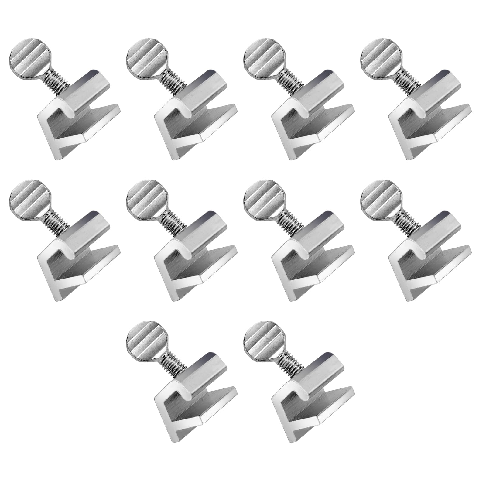 Photo 1 of 10pcs Sliding Glass Window Safety Door Locks, Silver Window Security Guards Aluminum Stoppers Hardware for Home Vertical & Horizontal up and Down Sliding Windows Improvement Children