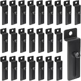 JaGely 30 Pcs 3 Inch Slatwall Hooks Metal Notch for Pegboard Art, Black | Commercial Utility Notch Design, Picture Frame Hanger, Art Display, Painting Accessories, Retail Store, Wall Mount