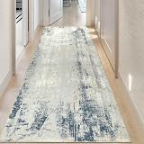 Famibay Hallway Runner Rug 80x300CM Non Slip Washable Abstract Carpet view 5
