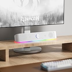 Redragon GS560 RGB Desktop Soundbar, 2.0 Channel
