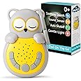Cloud b Travel Comforting Sound Machine w/Calming Light | 4 White Noise and 4 Lullabies | Re-Activating Smart Sensor | Sweet Dreamz On The Go™ - Owl