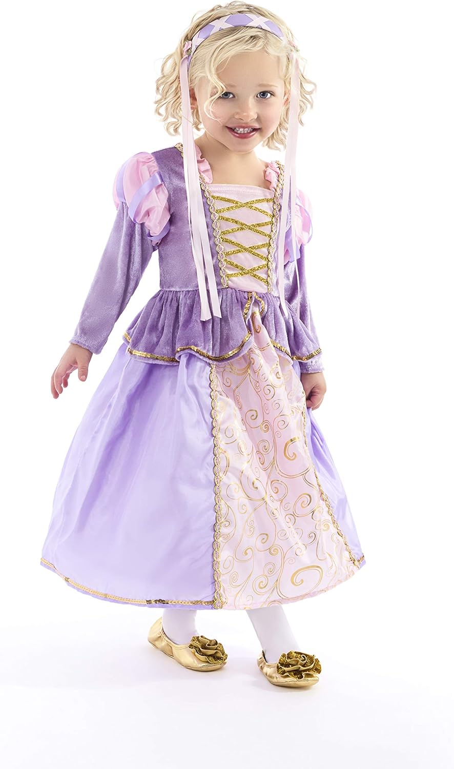 Little Adventures Classic Rapunzel Princess Dress Up Costume: Clothing
