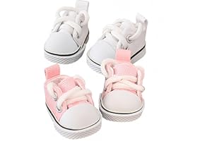 TOARGONA Shoes for Labubu (White+Pink)