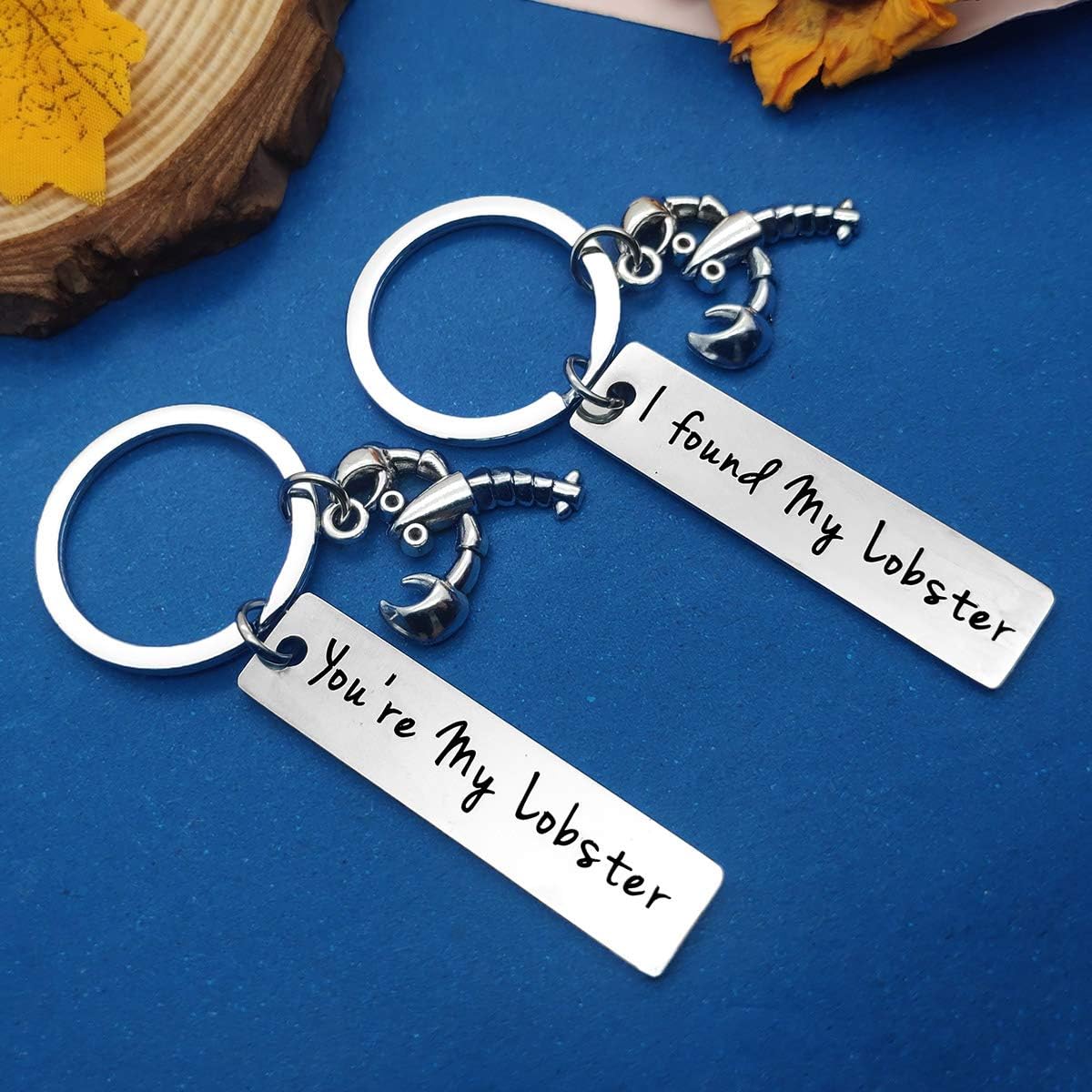 You're My Lobster Couple Keyring Lobster Keyring Gift for Boyfriend Girlfriend Best Friend Birthday Gifts Anniversary Keyring Gifts for Wife Husband Valentine's Day Gifts Keychain - Image 5