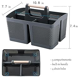 rejomiik Portable Shower Caddy Basket Plastic