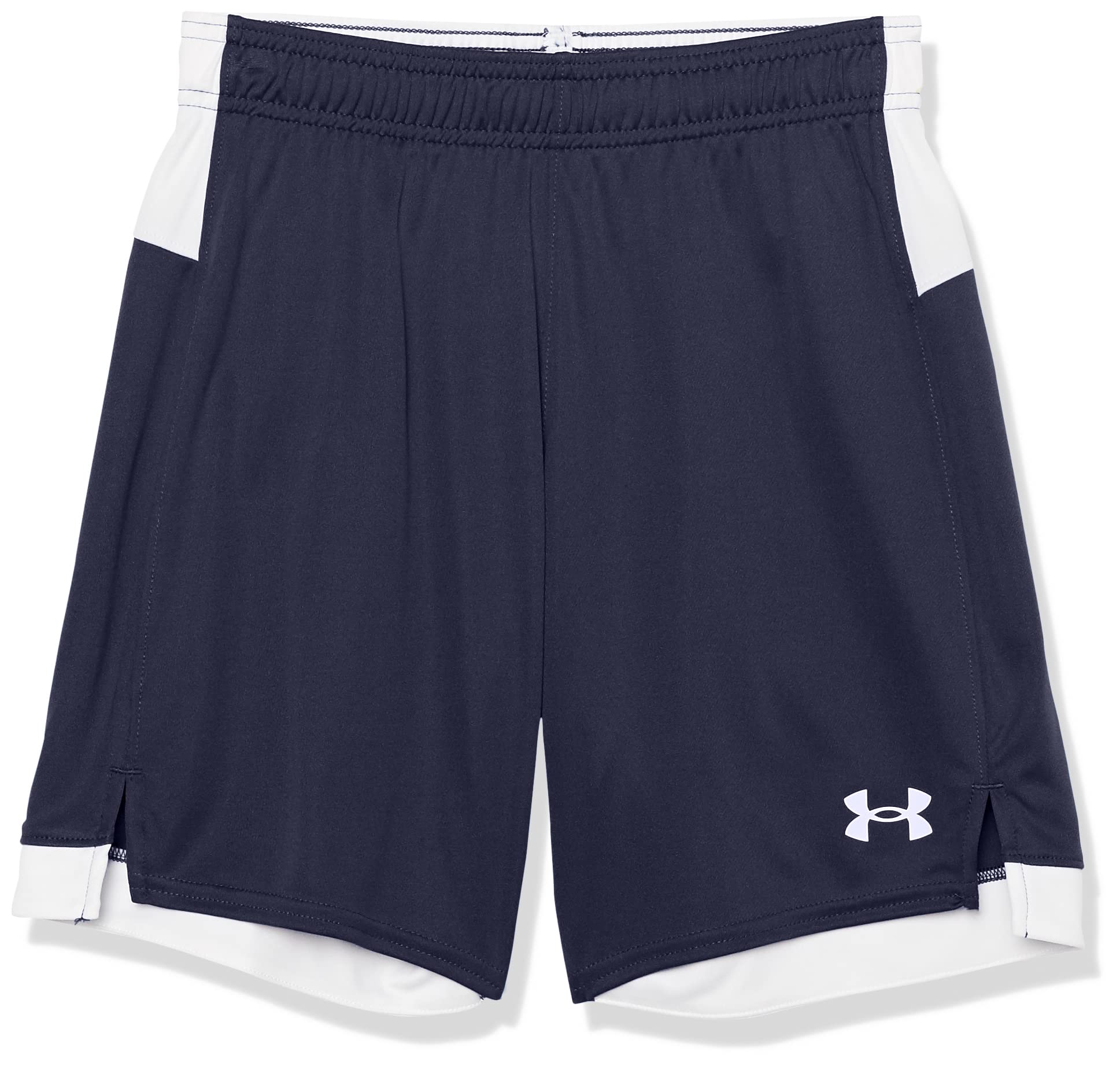 Photo 1 of Under Armour Boys' Maquina 3.0 Shorts, (410) Midnight Navy / / White, Youth X-Large