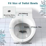 STOREMIC Toilet Seat Soft Close with Quick Release Adjustable Hinges White view 2