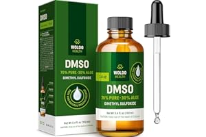 WoldoHealth DMSO 70% & Aloe Arborescens 30% - High-Purity Solution in Amber Glass with Pipette