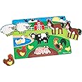 Melissa & Doug Farm Wooden Peg Puzzle (8 pcs)