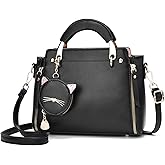 I IHAYNER Fashion Purses and Handbags for Women Top Handle Bag Girls Small Crossbody Shoulder Bag for Ladies with Kitty Purse