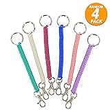Ram-Pro Spiral Retractable Spring Coil Keychain