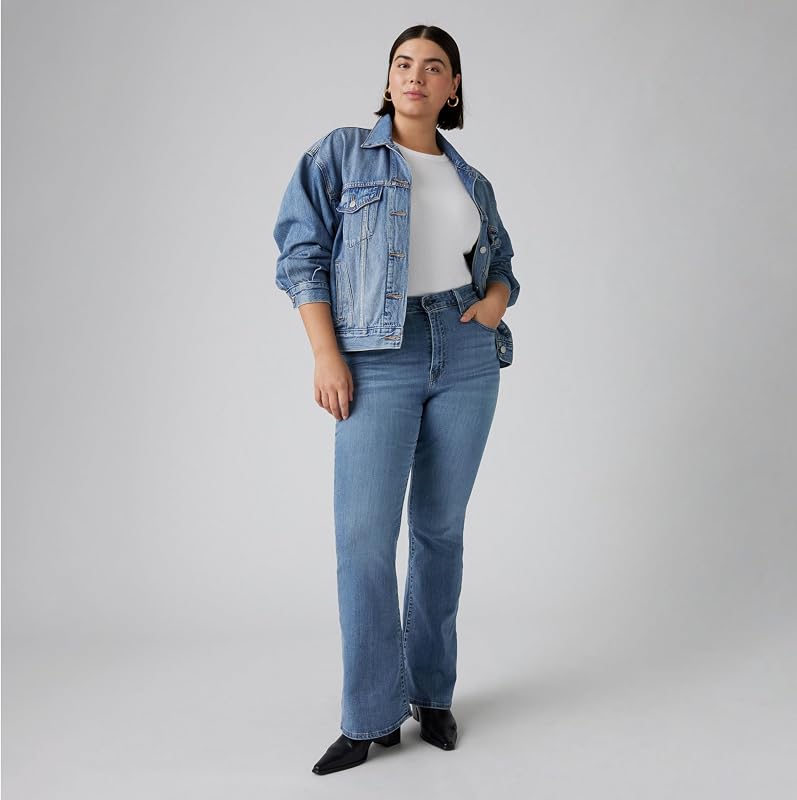 726 High Rise Flare, Donna, Blue Wave Mid, 29W / 30L — foto 6 di 8