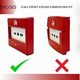 EVOGES Hinged Clear Call Point Cover 6 Pack compatible with Eaton Menvier view 2