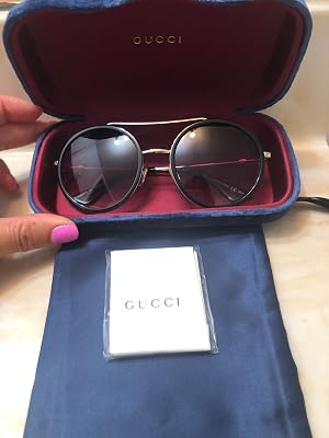 Buy Gucci GG0061S 001 Gold 0061S Round Sunglasses Lens Category 3 Size 56mm  Online in Vietnam. B06XCJBF4Z