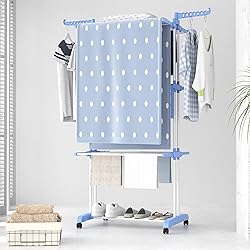 HOMIDEC Clothes Drying Rack, Large 4-Tier Foldable