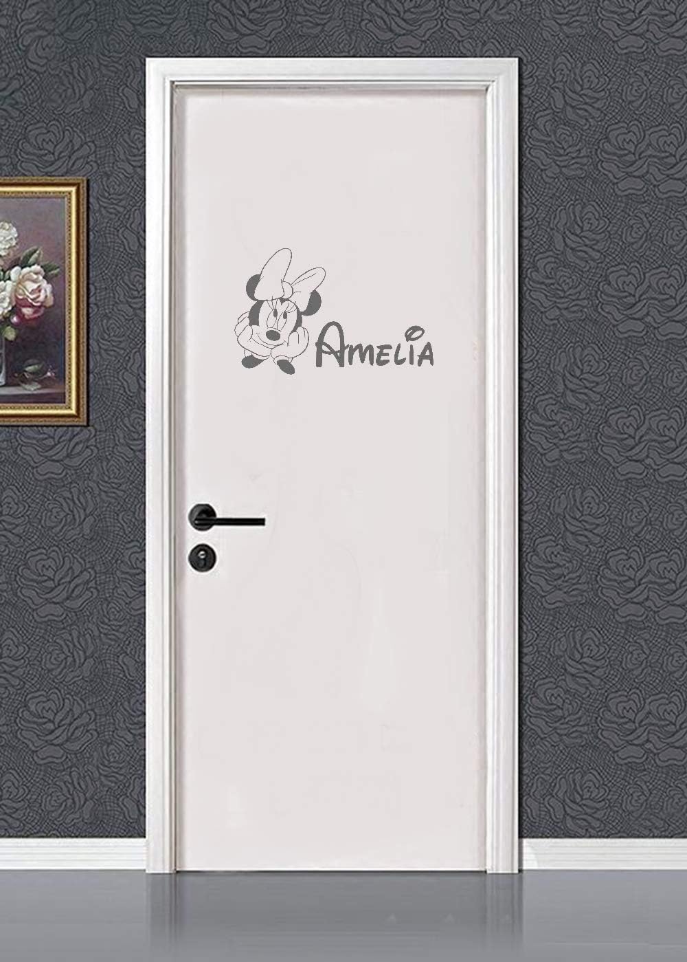 Calcomanías Para Puertas De Dormitorio De 25 * 25 Cm Mickey Mouse Theme