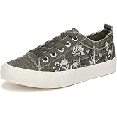 Blowfish Malibu Women's Vivid Lace Up Sneaker, Low Top Sneakers for Women | Casual sneakers, All-day comfort, Soft cushioned footbed, Lace-up closure, Frayed edges, Floral embroidery, Round toe