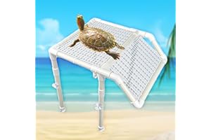 StellarOcean Extra Large Turtle Basking Platform for Aquatic Turtles Tanks Accessories Ramp,13" Width Aquatic Turtle Basking Area Dock (SW-13')