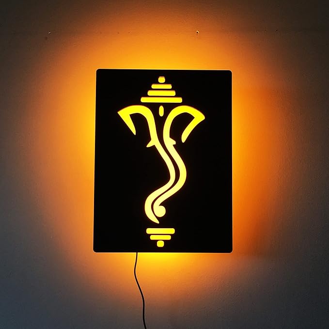 Buy Trigica Ganesha 3D Modern LED Light Wall Hanging Art Ganesh Ji for Living Room and Game Room