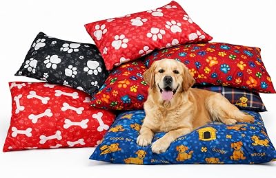 E4Emporium XL Dog Bed Cushion 150x100 cm with Washable Zip Cover