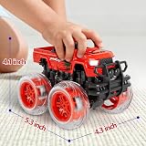 Winstico Monster Truck Toys 2 Pack Glow Lights Inertial Pull Back Cars for Kids view 6