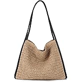 Freie Liebe Large Straw Beach Bag for Women 2025 Summer Woven Shoulder Purses Boho Handbags for Vacation