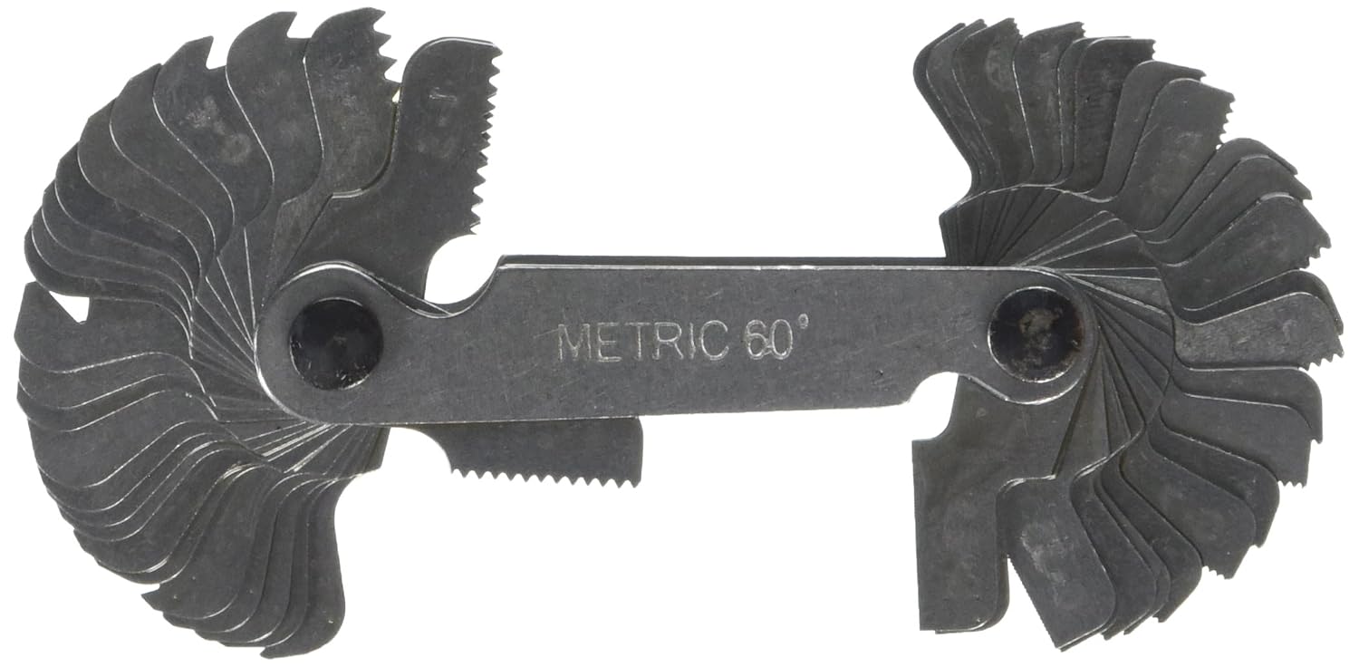 Faithfull PITCHMW Whitworth Metric Screw Pitch Gauge 52, multi, 0.25 to 6.0mm