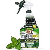 Nature’s Mace Deer and Rabbit MACE, Deer Repellent Spray For Plants, 40oz Ready-To-Use, Deer Deterrent, For Home & Garden, Protect Plants Fast, Keep Deer Out, Safe Around People, Pets, Plants, Produce