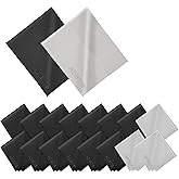 18 Pack Premium Microfiber Cleaning Cloths, Lintfree Fiber Cleaning Cloth for Cleaning Lenses, Glasses, Glass, Screens, Camer