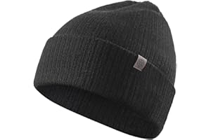TRENDOUX Wool Knit Beanie Winter Hat, Men Women - Warm Beanie, Stretchy Soft Hat for Cold Weather Style