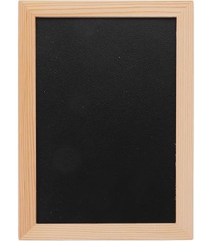 Tableau Noir En Bois à Suspendre - 40x30 Cm, Surface Effaçable à La Craie, Décoration Vintage