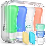 Silicone Travel Bottles Set,Leak Proof Travel Size container For Toiletries,Leak Proof Silicone Travel Accessories And Condit
