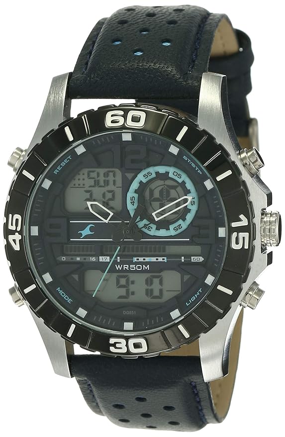 Buy Fastrack AnalogDigital Grey Dial Men's Watch NL38035SL02