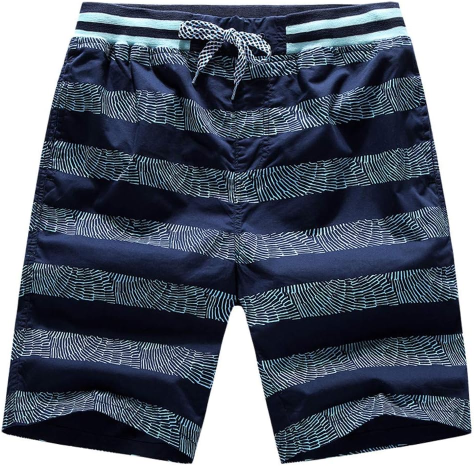 OrchidAmor 2019 Mens Summer Fashion Printing Casual Loose Belt Drawstring Beach Shorts Pants