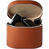 Makeup Bag Vanity Case with Divider and Handle, Aesthetic Makeup Bags, Waterproof PU Leather Toiletry Bag for Women Girls, Portable Cosmetic Organizer Bag (01Brown)