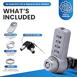 Combi-Cam 7432S & Keys Ultra, 0 5/8, Chrome
