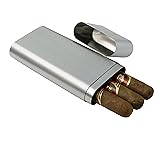 CNFLASK Stainless Steel 3-Finger Cigar Case