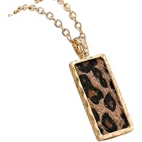Amazon.com: CEALXHENY Leopard Necklace for Women Teardrop Animal
