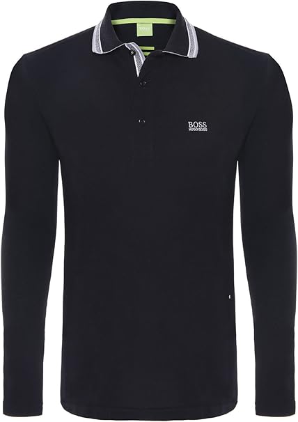polo hugo boss manga larga