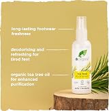 Dr Organic Tea Tree Foot + Shoe Spray 100ml - Vegan, Organic, Quick Drying view 4