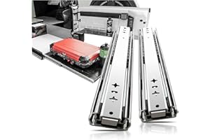 SHUHANG 1 Pair Heavy Duty Drawer Slide Rail Runner Full Extension Ball Bearing Glide Track 12 14 16 18 20 22 24 26 28 30 32 3