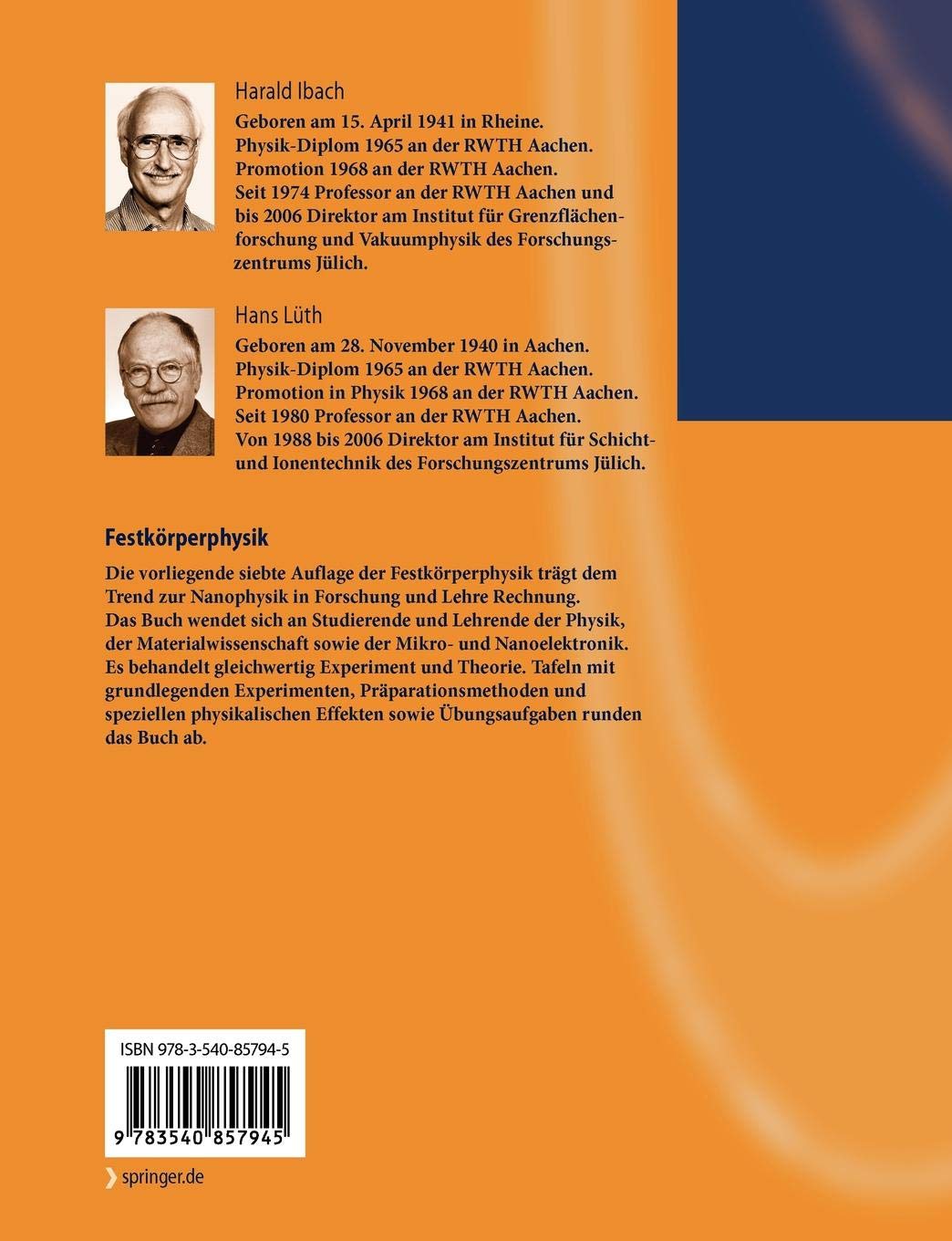 Festkorperphysik Einfuhrung In Die Grundlagen Springer Lehrbuch