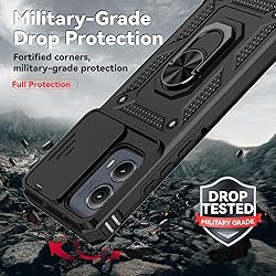 for Motorola Edge 2024 Case with Slide Camera Cover