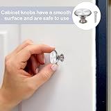 Nuqin 6Pcs Cabinet Knobs Stainless Steel 24mm Diameter 0.94in view 6