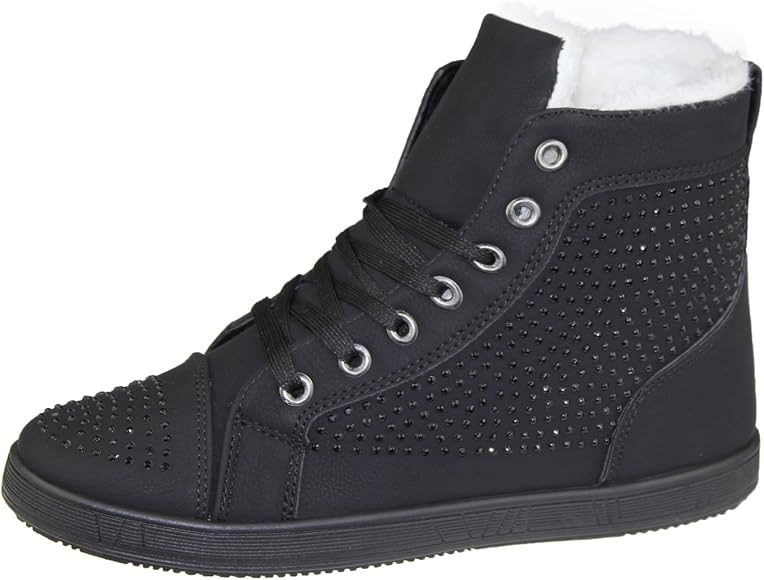 ladies white high top trainers