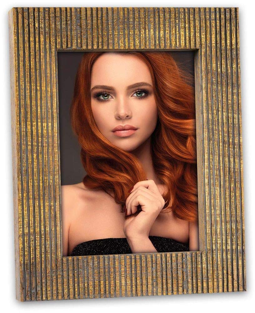 Zep LA9468 Relais Frame in Striped Wood for Table or Wall